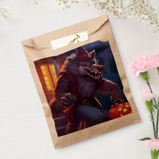 Halloween/weerwolf/herfst/herfst Bedankzakje (Gezegeld)