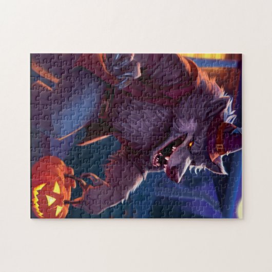 Halloween/weerwolf/herfst/herfst Legpuzzel (Horizontaal)