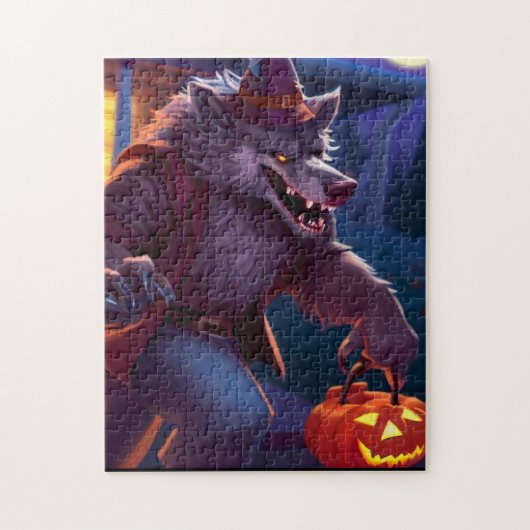 Halloween/weerwolf/herfst/herfst Legpuzzel (Verticaal)