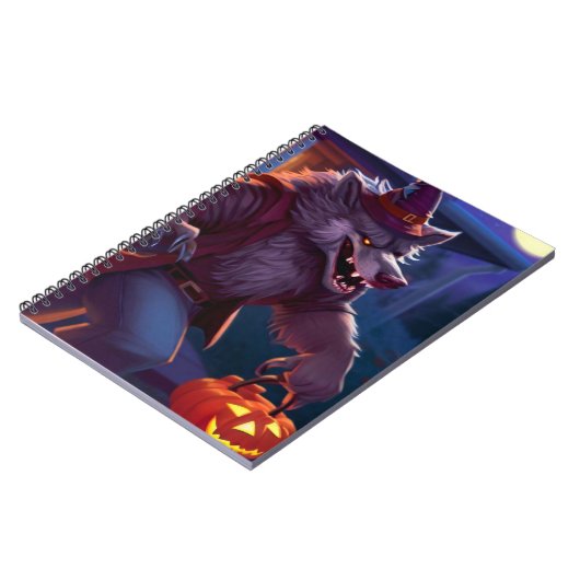Halloween/weerwolf/herfst/herfst Notitieboek (Linkerzijde)