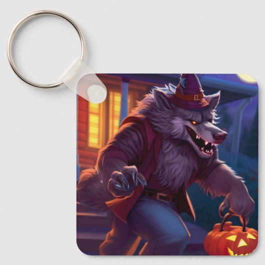 Halloween/weerwolf/herfst/herfst Sleutelhanger (Voorkant)