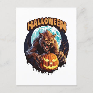 Halloween Weerwolf Informatiekaartje