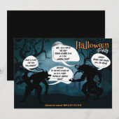 Halloween Weerwolf Party Uitnodiging (Voorkant / Achterkant)