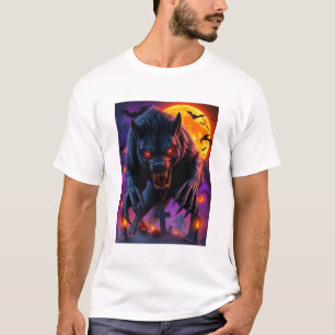 Halloween Weerwolf Rijst T-shirt