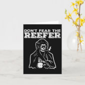 Halloween Wees Niet Bang Voor Reefer Grim Reaper G Kaart (Gele Bloem)