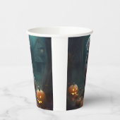 Halloween Weimaraner met pompoenen eng Papieren Bekers (Links)