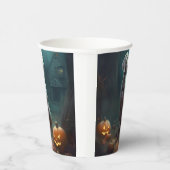 Halloween Weimaraner met pompoenen eng Papieren Bekers (Rechts)