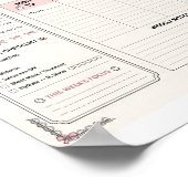 Halloween Wekelijkse Planner 2026 | Serum Tracker  Poster (Hoek)