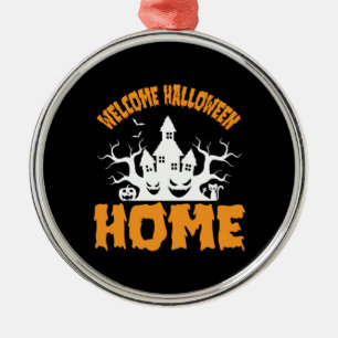 Halloween Welcome Halloween Home Birthday Metalen Ornament