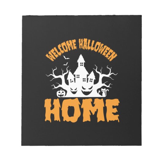 Halloween Welcome Halloween Home Birthday Notitieblok (Voorkant)