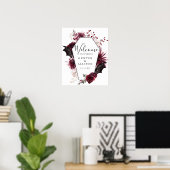 Halloween Welkom bij ons trouwbord Poster (Thuiskantoor)