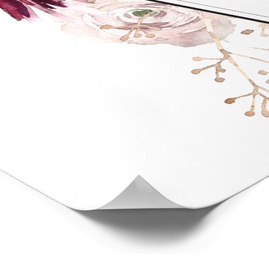 Halloween Welkom bij ons trouwbord Poster (Hoek)