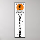 Halloween Welkom | Familienaam Deurlengte Poster (Voorkant)
