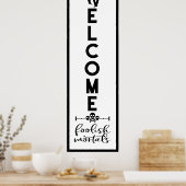 Halloween Welkom | Foolish Mortal door Length Poster (Keuken)