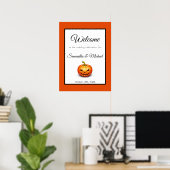 Halloween welkom huwelijk viering teken poster (Thuiskantoor)