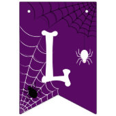 Halloween Welkom Stervelingen Zwart Paarse Vlaggetjes (Derde vlag)