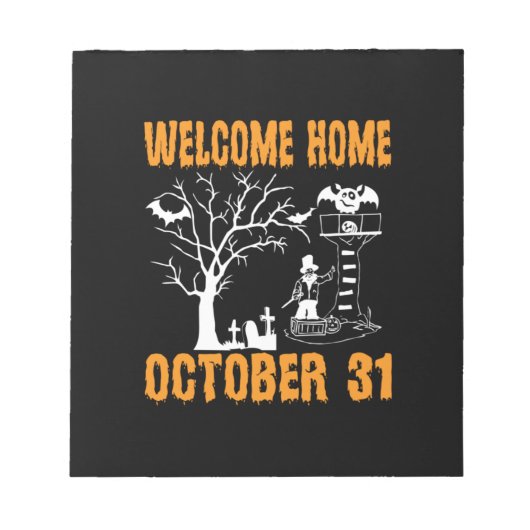 Halloween Welkom thuis oktober 2000 Notitieblok (Voorkant)