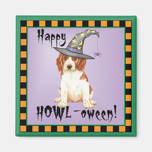 Halloween Welsh Springer Spaniel Magneet (Voorkant)