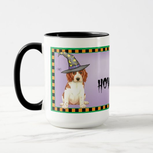 Halloween Welsh Springer Spaniel Mok (Links)