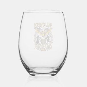 Halloween Wensen Opa Vleermuis Heksen Ketel_1 Wijnglas Zonder Voet