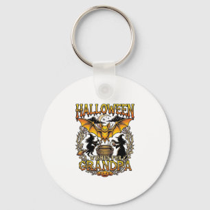 Halloween Wensen Opa Vleermuis Heksenketel_1 Sleutelhanger