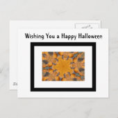 Halloween Wensen Sinaasappel Pompoen Kaleidoscoop  Briefkaart (Voorkant / Achterkant)