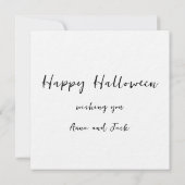 Halloween Wenskaart (Achterkant)