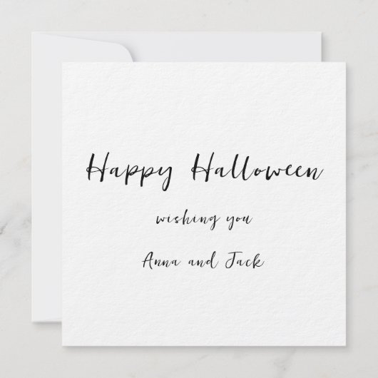 Halloween Wenskaart (Achterkant)