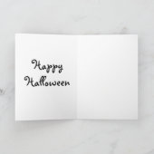 Halloween Wenskaart/Cute Skeleton Kaart (Binnen)