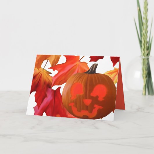 Halloween Wenskaart Feestdagen Kaart (Voorkant)