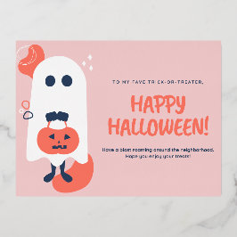 Halloween Wenskaart Folie Feestdagen Briefkaart