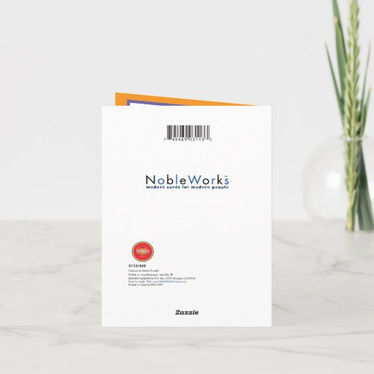 Halloween Wenskaart - Heks Kinder Maaltijden Kaart (Achterkant)