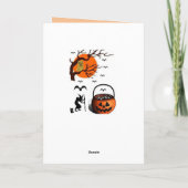 Halloween Wenskaart Kaart (Achterkant)