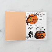 Halloween Wenskaart Kaart (Binnen)