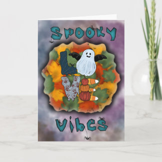 Halloween wenskaart kaart