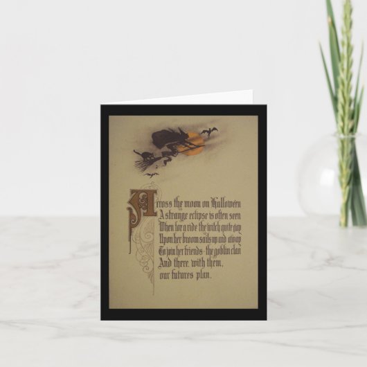 Halloween Wenskaart Kaart (Voorkant)