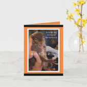 Halloween wenskaart kaart (Gele Bloem)