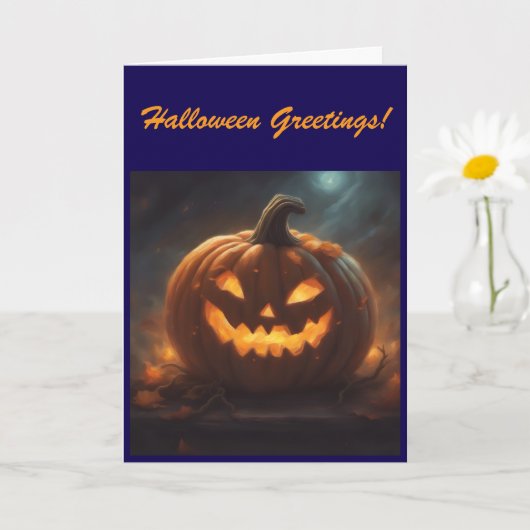 Halloween wenskaart kaart (Kleine Plant)