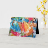 HALLOWEEN WENSKAART L@@K wasflessen was snoep Kaart (Gele Bloem)