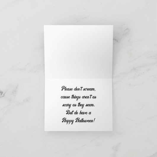 Halloween Wenskaart met Katten en Vleermuizen Kaart (Binnen)