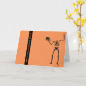 Halloween Wenskaart met Magical Skull's Kaart (Gele Bloem)