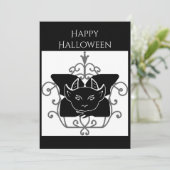 Halloween wenskaart met waterspuwer kaart (Staand voorkant)