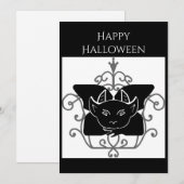 Halloween wenskaart met waterspuwer kaart (Voorkant / Achterkant)