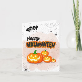 Halloween Wenskaart - Schattige Spooky Collectie Kaart