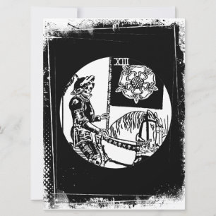 Halloween Wenskaart Tarot Kaart Death on horse