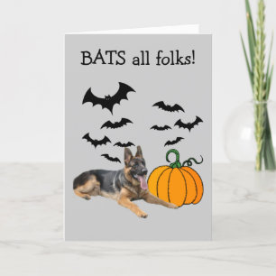 Halloween Wenskaart van de Duitse herder Kaart