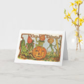  Halloween Wenskaart - Vrolijk Halloween! Kaart (Gele Bloem)