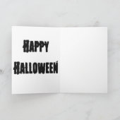 Halloween-Wenskaart/Zwarte kat Kaart (Binnen)