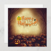 Halloween Wenskaarten 2022 Feestdagenkaart (Voorkant / Achterkant)