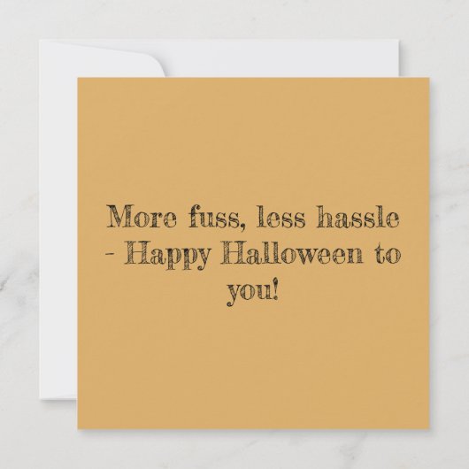 Halloween wenskaarten kaart (Achterkant)